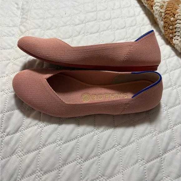 Rothy's Women's Pink Flats Round Toe - Picture 3 of 9